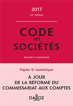 CODE DES SOCIETES COMMENTE 2017