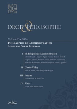 Droit & Philosophie. Volume 15