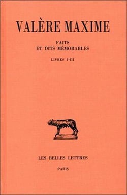 Faits et dits mémorables - livres I-III