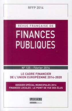 Revue française de finances publiques n.125 : février 2014