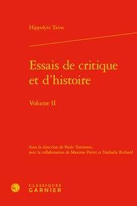 Essais de critique et d'histoire t.2