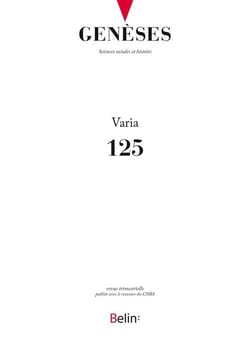 Revue Genèses n.125 : varia (édition 2021)