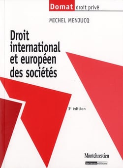 Droit international et européen des sociétés (3e édition)