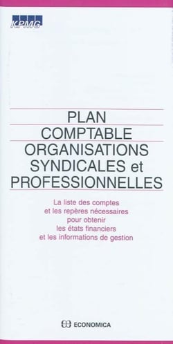 Plan comptable organisations syndicales et professionnelles