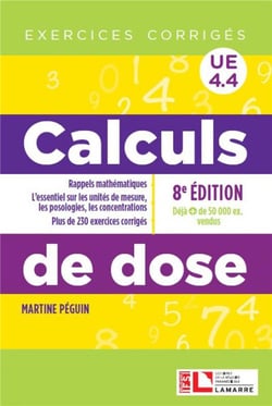 Calculs de dose - exercices corrigés - UE 4.4