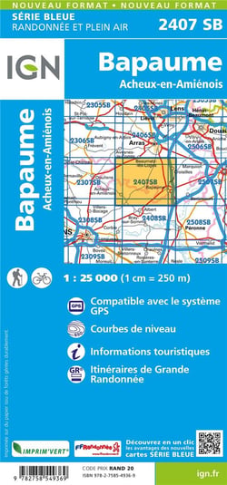 2407Sb Bapaume/Acheux En Amiénois