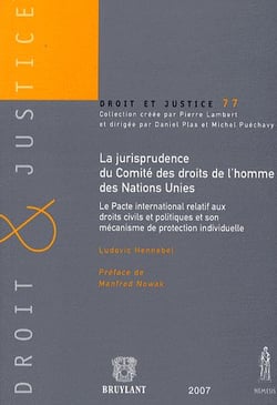 Jurisprudence du comité des droits de l'homme des Nations Unies