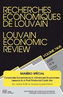 Revue recherches economiques de louvain