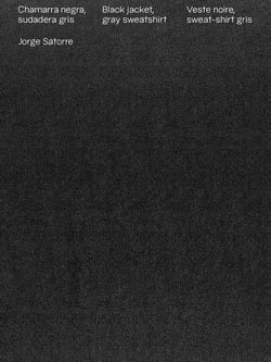 Veste noire, sweat-shirt gris