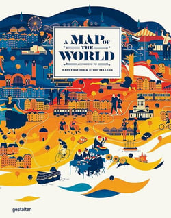 A map of the world (updated version) - the world according to illustrators and storytellers