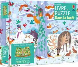Livre et puzzle : Dans la forêt