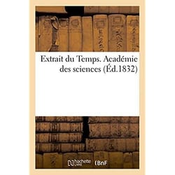 Extrait du temps. academie des sciences