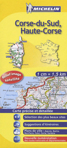 Carte Routiere 345 Corse Du Sud/Haute Corse