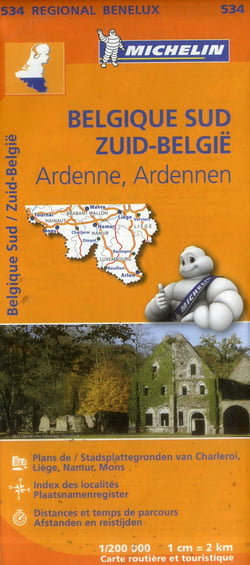 Carte Régionale Belgique Sud/Zuid-België