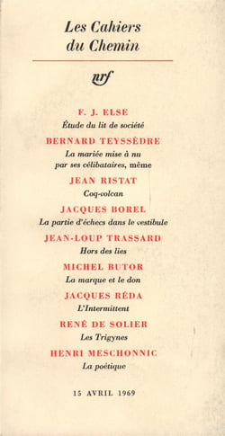 Les Cahiers du Chemin