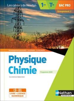 Les cahiers de Newton : Physique-chimie 1re/Term Bac Pro - Groupement 2 (Les cahiers de Newton) - Livre + licence élève 2020