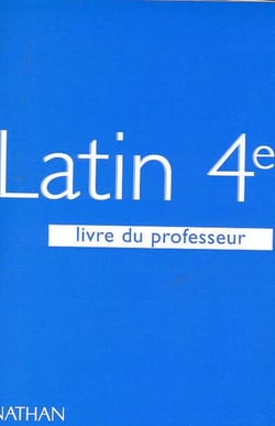 Latin 4eme programme 1997 professeur