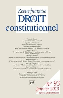 Revue française de droit constitutionnel n.93