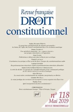 Revue française de droit constitutionnel