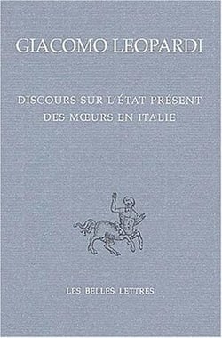 Discours sur l'état présent des moeurs en Italie