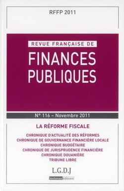 Revue francaise de finances publiques n.116