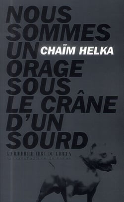 Nous sommes un orage sous le crâne d'un sourd