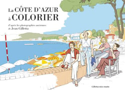 La côte d'azur à colorier