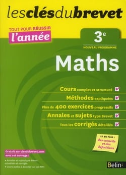 Les Cles Du Brevet Mathematiques 3E