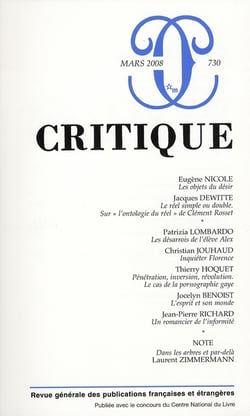 Revue Critique n.730