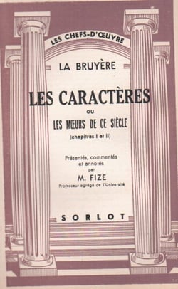 Les caractères ou les moeurs de ce siècle