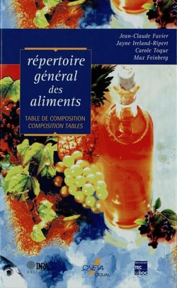 Répertoire général des aliments - table de composition (2e édition)