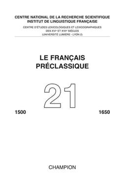 Le français préclassique n.21