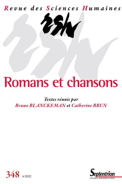 Revue des Sciences Humaines n.348 : romans et chansons
