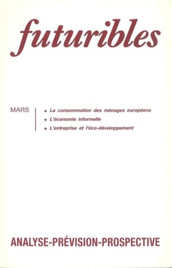 Futuribles 163, mars 1992. la consommation des menages europeens - l'economie informelle