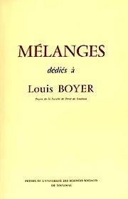 Mélanges dédiés à louis boyer