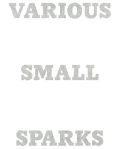 Various small sparks