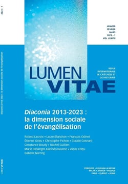 Revue lumen vitae : diaconia 2013-2023 : la dimension sociale de l'évangélisation