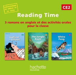 READING TIME : Gulliver in Liliput, The jungle book, White fang - CE2 - CD audio pour la classe