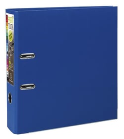 Classeur à levier Prem'Touch - pour format A4 - dos 80 mm - bleu