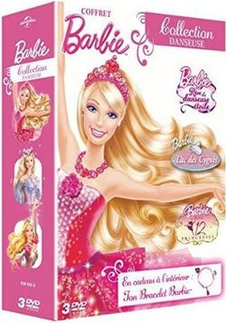 Coffret Barbie - Collection danseuse: Rêve de danseuse étoile + Lac des cygnes + Barbie au bal des 12 princesses