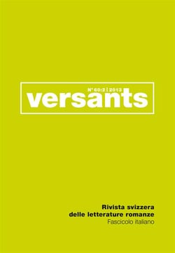 Revue versants n.60 - fascicolo italiano - autrici e autori della svizzera italiana nel secundo novecento