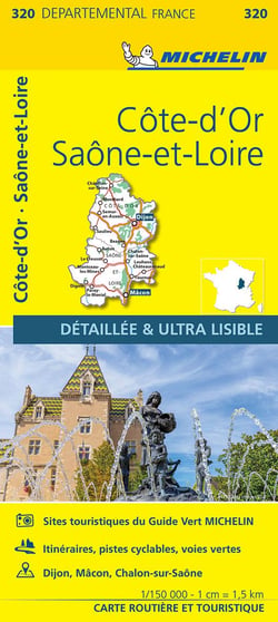 Cartes départementales n.320 : Côte d'Or, Saône-et-Loire