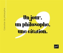 Calendrier perpétuel de philosophie : un jour, un philosophe, une citation	