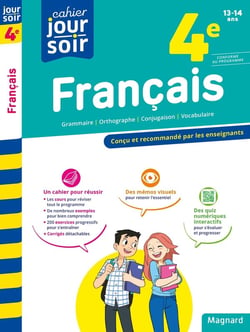 Cahier du jour / cahier du soir : français - 4e