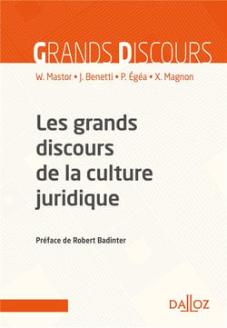 GRANDS DISCOURS DE LA CULTURE JURIDIQUE