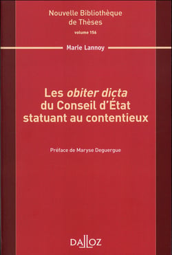 Les obiter dicta du Conseil d'Etat statuant au contentieux
