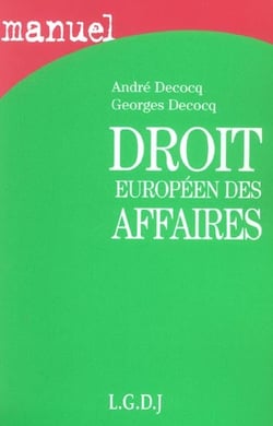 Droit europeen des affaires