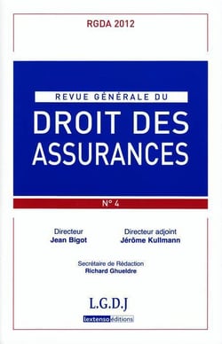 Revue generale de droit des assurances n  4 - 2012