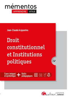 Droit constitutionnel et institutions politiques (24e édition)
