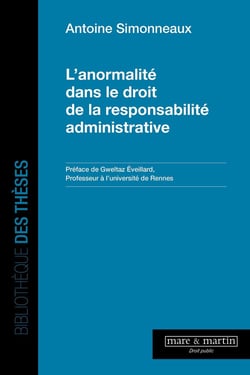 L'anormalité dans le droit de la responsabilité administrative